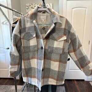 NWT bohme women size Medium Flannel plaid jacket